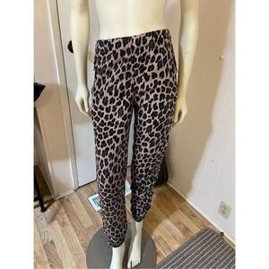 Young Fabulous & Broke Leopard Print Elastic Waist & Ankle Joggers w/Pockets XS
